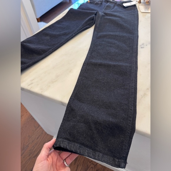 Re Done- Dark Wash Denim 90s High Rise Loose Straight Leg Jeans - Picture 4 of 7